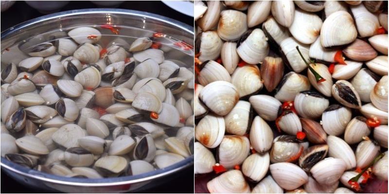Phương pháp này giúp nghêu sò nhanh chóng nhả sạch cát chỉ trong vòng 2 tiếng.