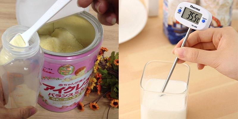 Hướng dẫn pha sữa bột cho bé đúng chuẩn khoa học