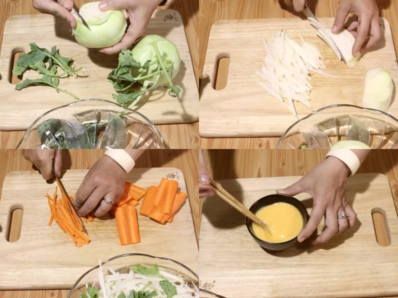 Hướng dẫn làm su hào xào trứng đậm đà hương vị, dễ thực hiện cho bữa tối tuyệt vời.
