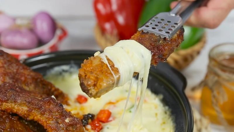 Công thức sườn nướng phô mai béo ngậy, thơm lừng, dễ làm tại nhà