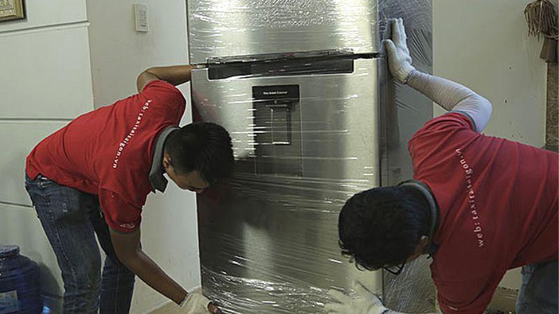 Cách vận chuyển tủ lạnh đúng cách, bảo vệ an toàn tối đa
