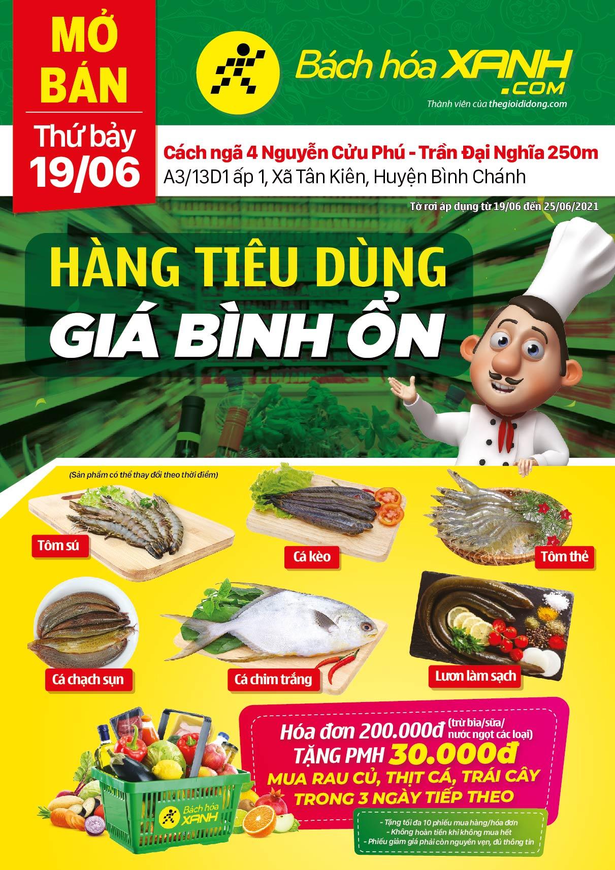 Cửa hàng Tripi tại Xã Tân Kiên, Huyện Bình Chánh sẽ chính thức khai trương vào ngày 19/06, mở ra một địa điểm mua sắm mới cho cư dân khu vực.