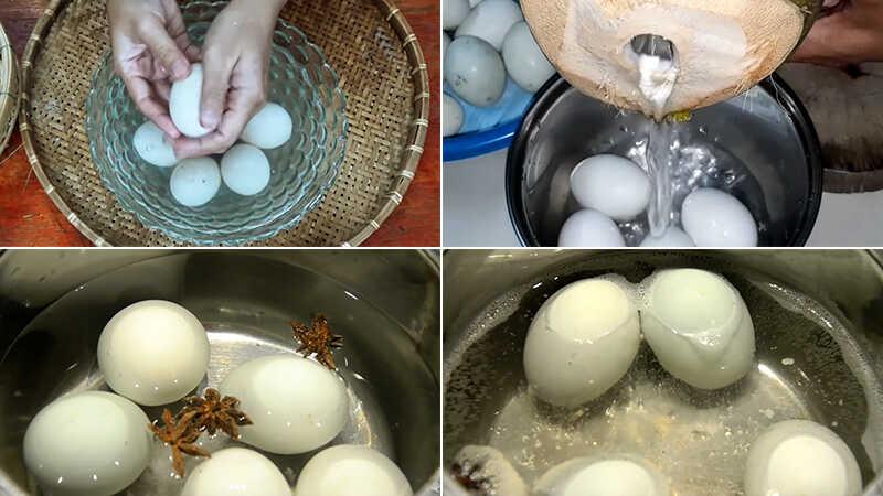 Hướng dẫn chế biến hột vịt lộn nước dừa Vũng Tàu