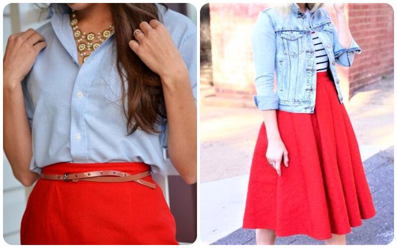10 cách mix đồ với chân váy đỏ vừa thời thượng, vừa giúp bạn giữ được phong cách trẻ trung và sành điệu.