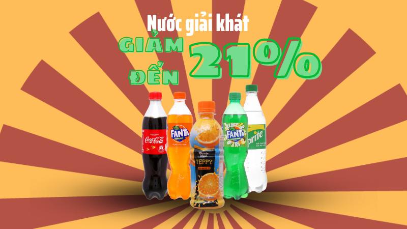 Chương trình khuyến mãi từ 20/5 đến 31/5/2022, nước giải khát tại Tripi giảm giá lên đến 21%