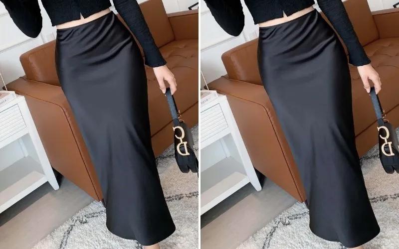 Váy lụa thanh lịch, nhẹ nhàng cho cô nàng công sở