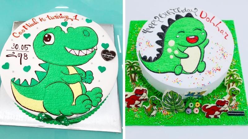 Khám phá hơn 20 mẫu bánh sinh nhật hình khủng long dễ thương và đầy ấn tượng, mang lại những khoảnh khắc tuyệt vời cho các bé.