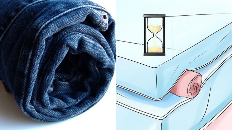 Cuộn tròn quần áo và đặt dưới nệm, chỉ sau một giờ bạn sẽ bất ngờ với kết quả kỳ diệu mà mình nhận được.