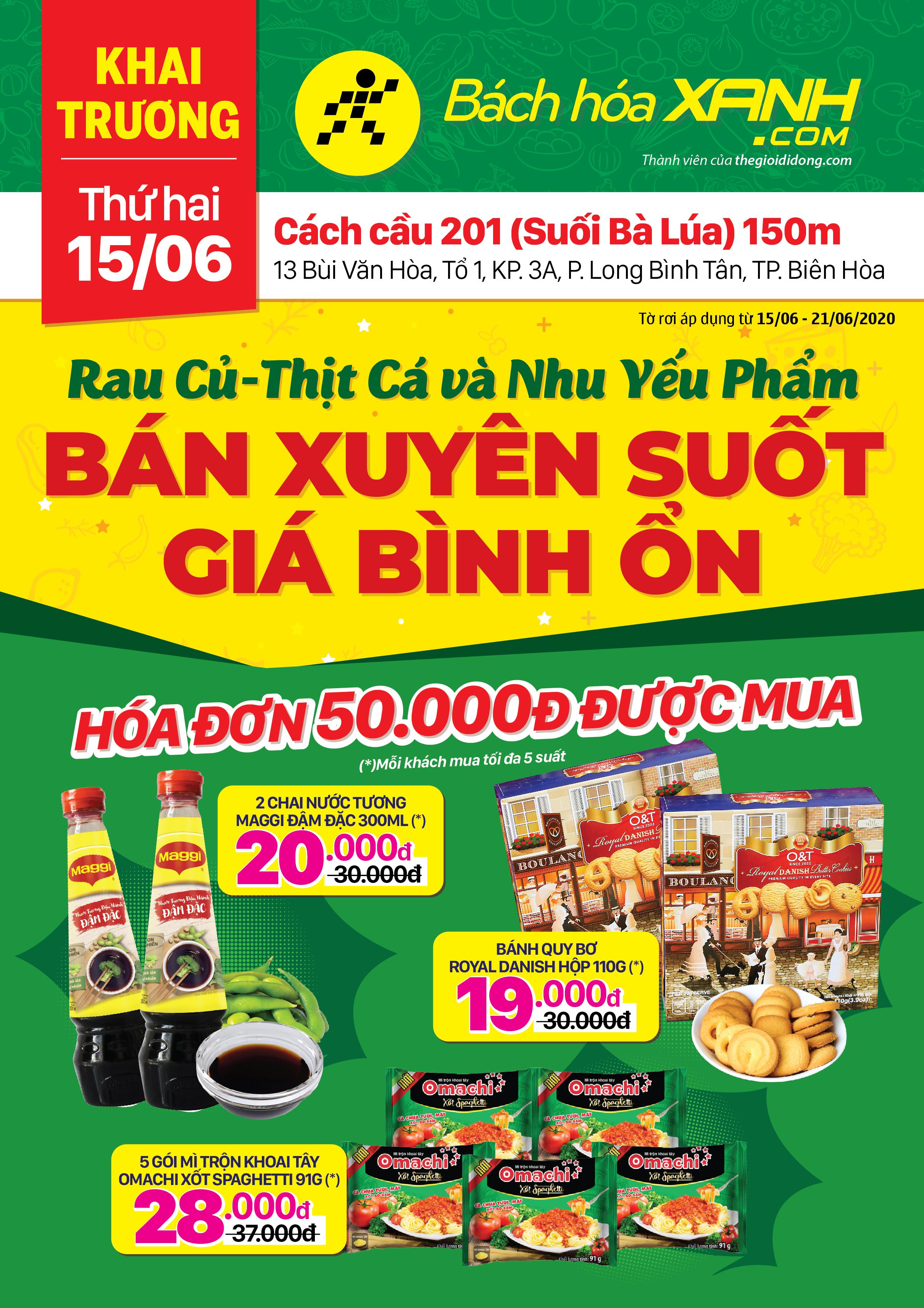 Cửa hàng Tripi tại số 13 Bùi Văn Hòa, TP. Biên Hòa, chính thức mở cửa vào ngày 15/06/2020, mang đến cơ hội mua sắm thú vị cho mọi khách hàng.