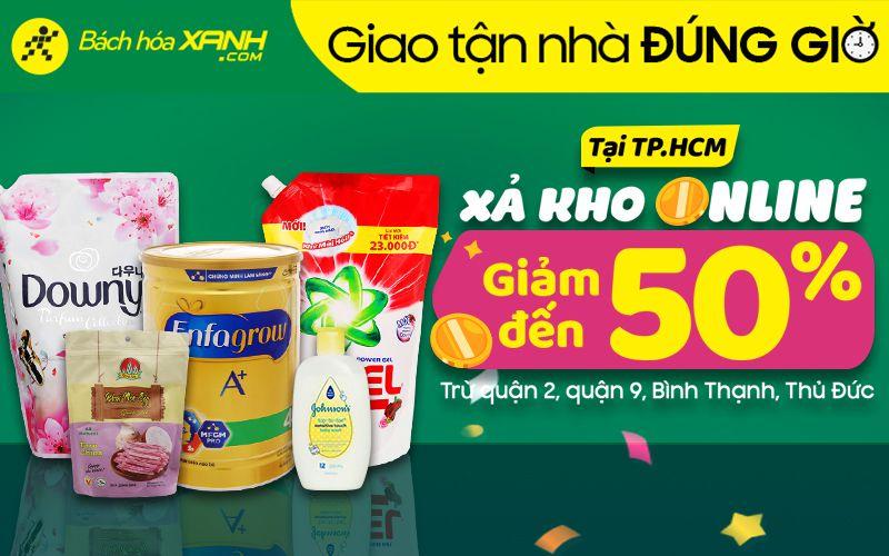 Khuyến mãi Xả kho - Giảm giá đến 50% cho nhiều sản phẩm hấp dẫn