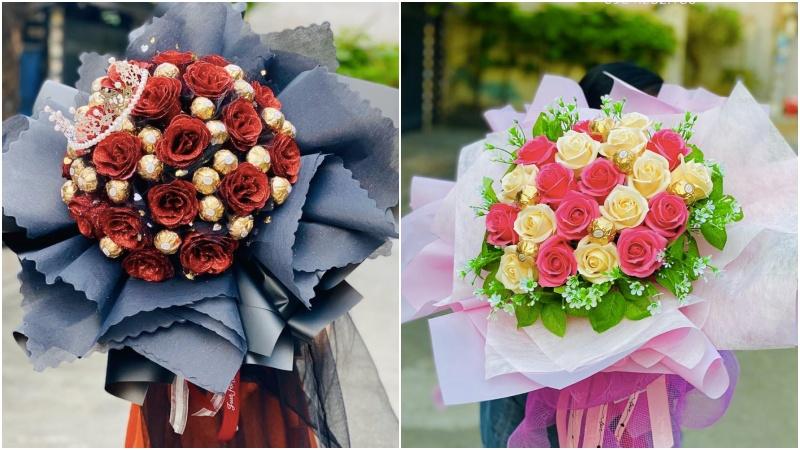 7 mẫu bó hoa socola và trái cây độc đáo, đẹp mắt dành tặng trong ngày Valentine