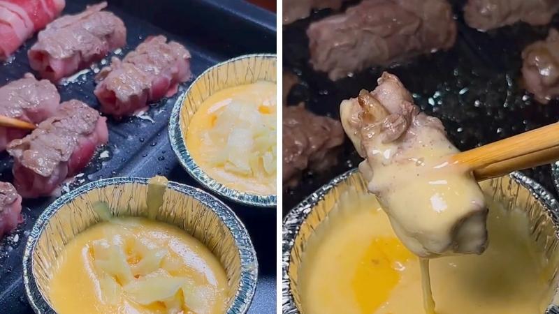 Công thức bò nướng phô mai và trứng muối béo ngậy, thơm lừng, khó cưỡng.