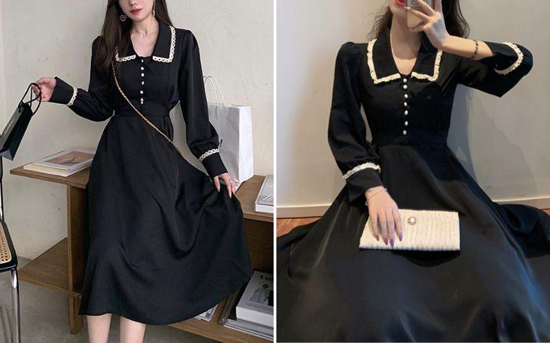 10 mẫu váy đen dài sang trọng và quý phái cho các quý cô yêu thích sự tinh tế