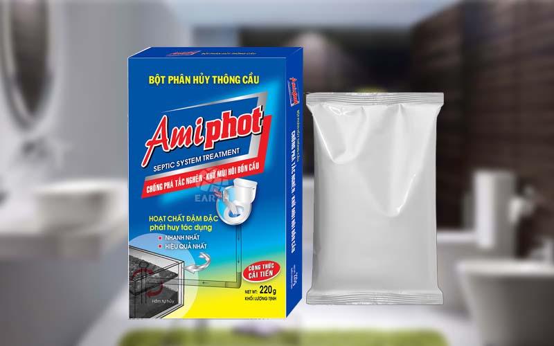 Khám phá công dụng và cách sử dụng bột phân hủy thông bồn cầu Amiphot hiệu quả, giúp bạn giải quyết vấn đề tắc nghẽn nhanh chóng và an toàn.