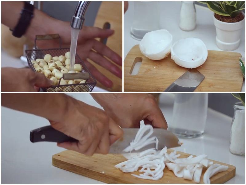 Khám phá cách nấu chè hạt sen dừa non thơm ngon, béo ngậy, là món ăn lý tưởng cho cả gia đình vào cuối tuần.