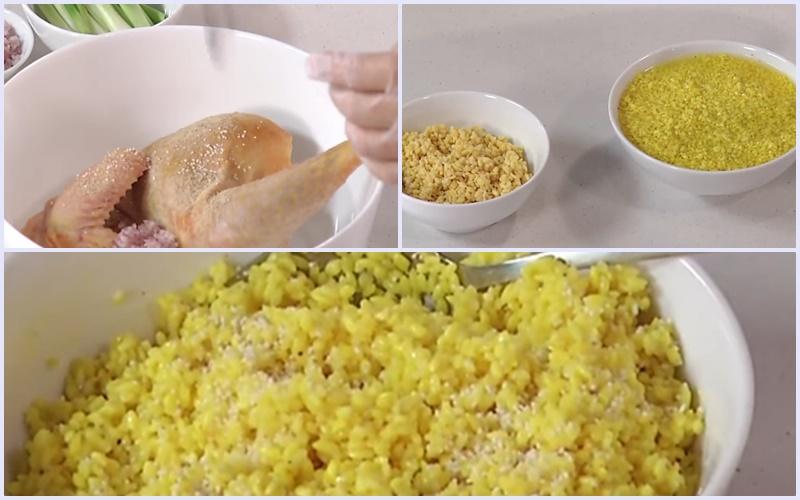 Hướng dẫn cách làm xôi gà đậu xanh thơm ngon, mềm dẻo ngay tại nhà