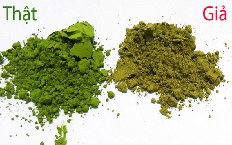 Cách phân biệt bột matcha thật và bột matcha giả