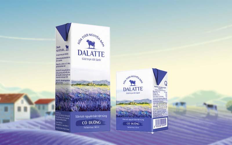 Dalatte giữ trọn vẹn giá trị tự nhiên từ sữa tươi tiệt trùng, mang đến sự tinh khiết trong từng giọt sữa.