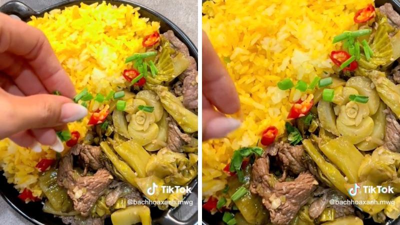 Khám phá 2 cách chế biến cơm rang dưa bò chuẩn vị Hà Thành ngay tại nhà