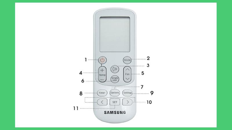 Hướng dẫn chi tiết cách sử dụng remote máy lạnh Samsung