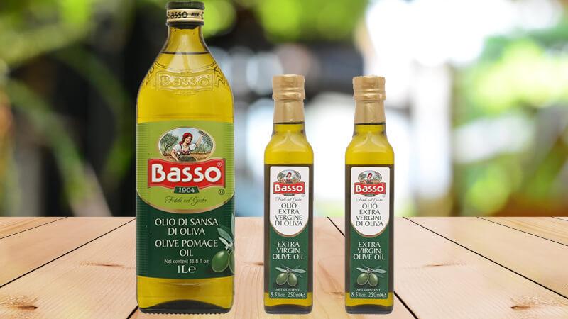 Dầu olive Basso nguyên chất – tinh hoa vị ngon, bảo vệ sức khỏe