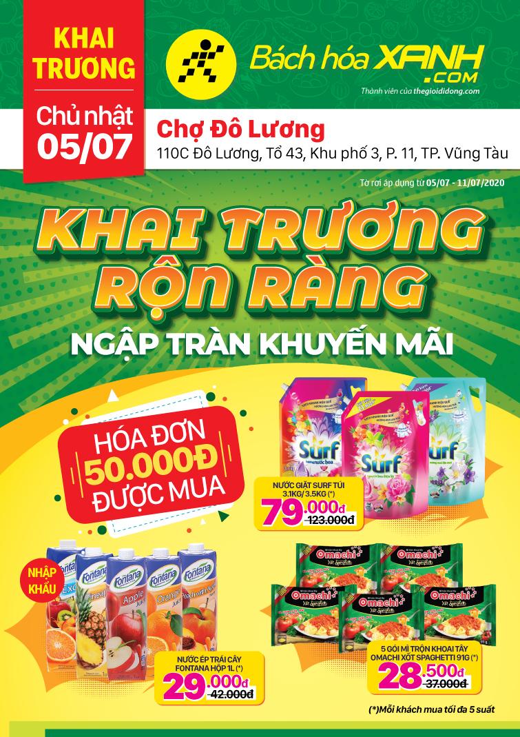 Cửa hàng Tripi tại số 110C Đô Lương, TP. Vũng Tàu, đã chính thức mở cửa đón khách vào ngày 05/07/2020, mang đến một điểm đến mới đầy hứa hẹn.