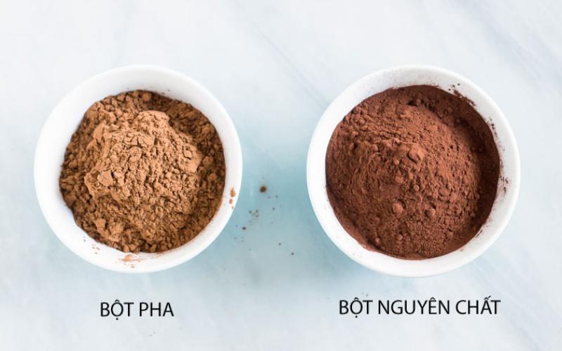 Phân biệt bột cacao nguyên chất và bột cacao pha trộn