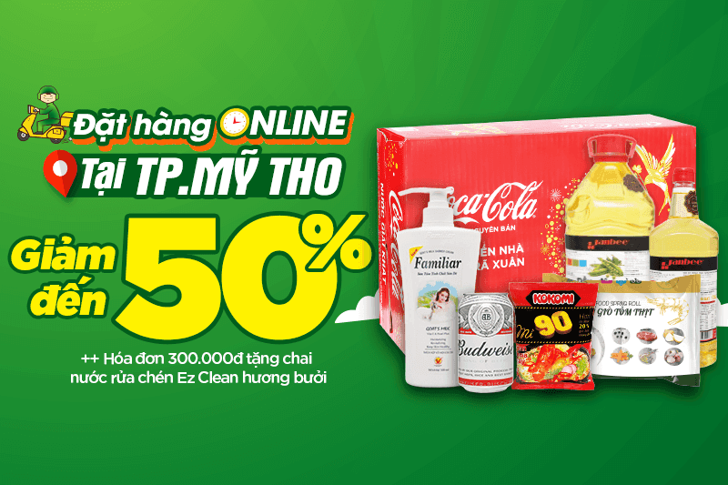 Tripi Online sẽ ra mắt tại Mỹ Tho với ưu đãi giảm giá lên đến 50% khi mua sắm trực tuyến.