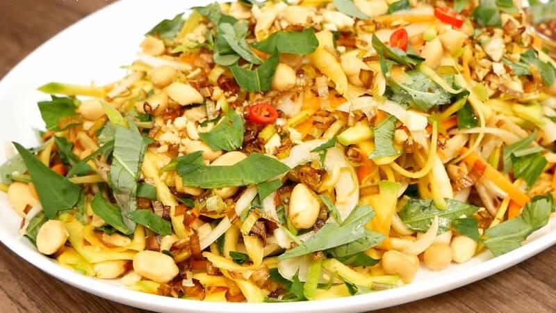 Cách làm món gỏi xoài chay thơm ngon, giòn mát đầy hấp dẫn