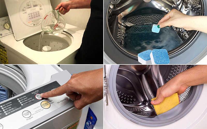 Dễ dàng làm sạch máy giặt với viên tẩy tiện lợi, giữ máy giặt luôn như mới