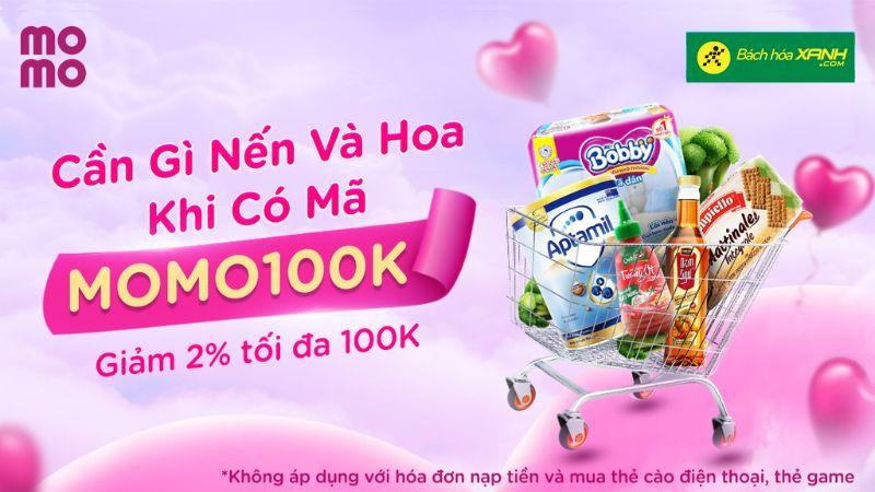 Từ 23/2 đến 23/3/2023, khi thanh toán qua MoMo tại Tripi, bạn sẽ được giảm ngay 2% (tối đa 100.000đ)