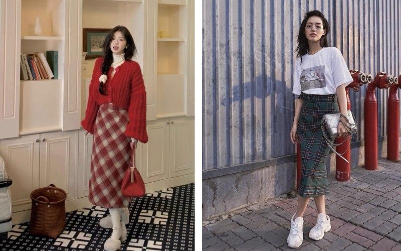 Hoạ tiết kẻ caro đang trở thành trào lưu không thể thiếu trong mùa lễ hội, khẳng định sức hút mạnh mẽ của mình trong làng thời trang.
