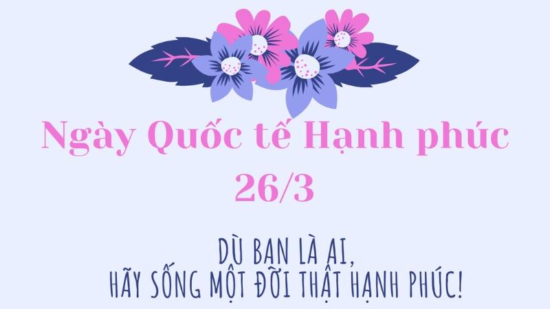 46 câu status và những lời nói sâu sắc về Ngày Quốc tế Hạnh phúc 20/3, mang đến những suy ngẫm đầy ý nghĩa về niềm vui và hạnh phúc trong cuộc sống.