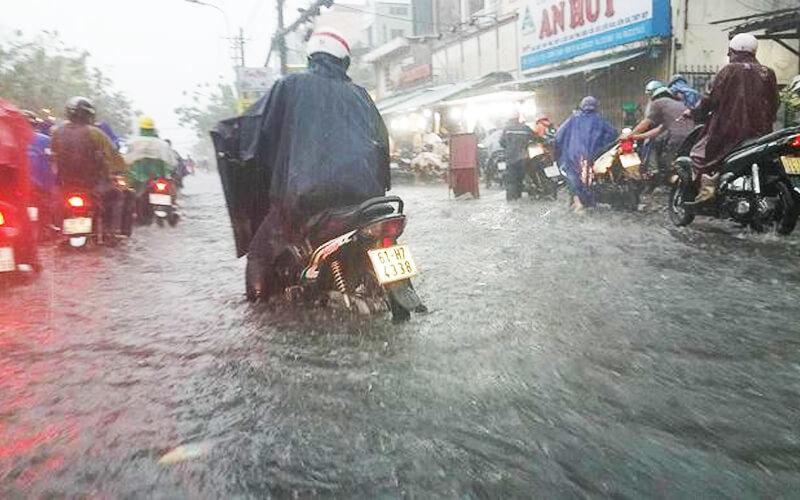 Những con đường dễ bị ngập nước trong mùa mưa ở thành phố Hồ Chí Minh