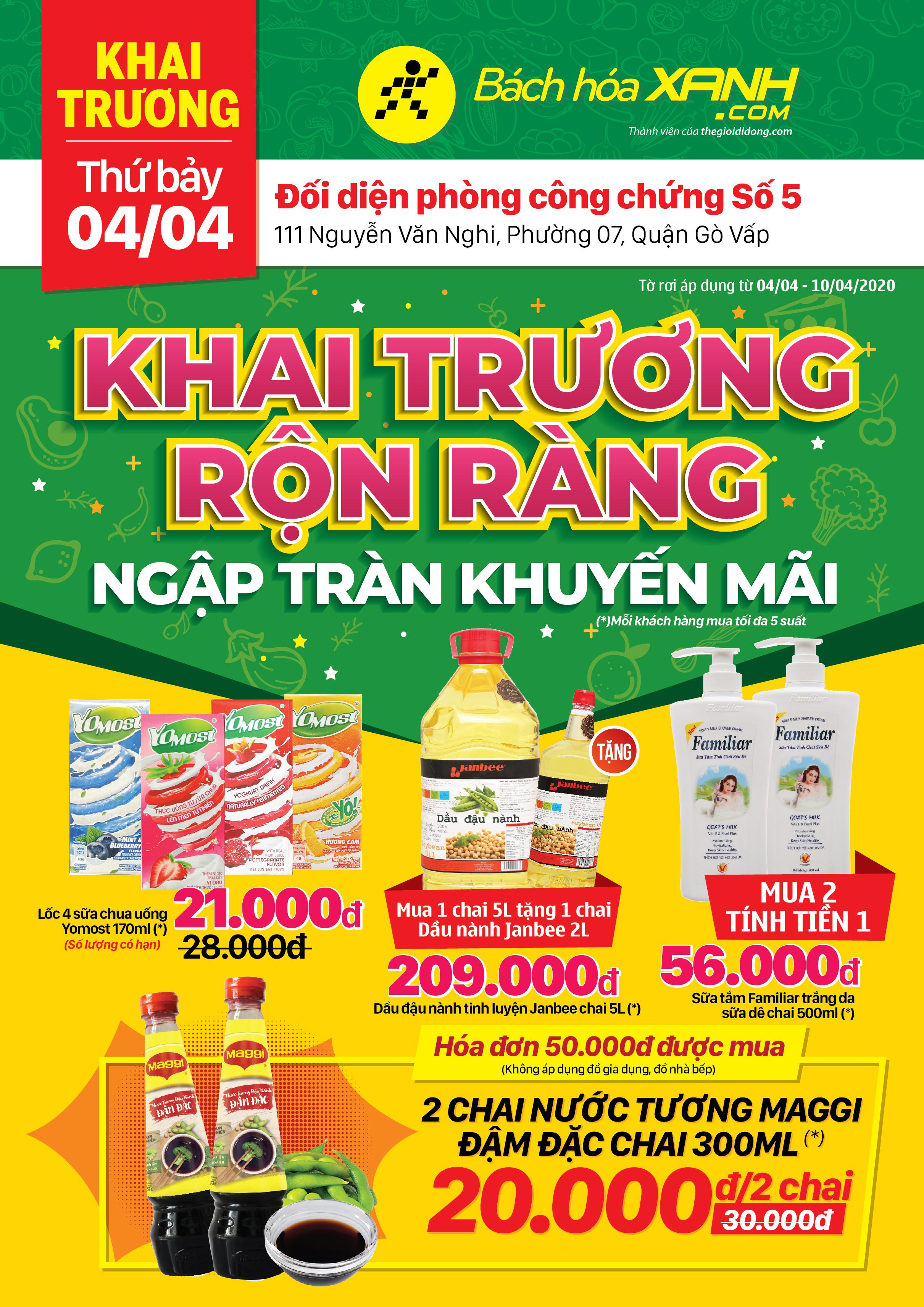 Cửa hàng Tripi tại số 111 Nguyễn Văn Nghi, Gò Vấp chính thức khai trương vào ngày 04/04/2020.