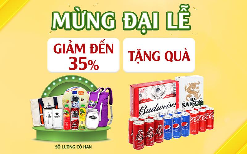 Khuyến mãi đặc biệt cho bia và nước giải khát - giao hàng xuyên lễ tại Tripi