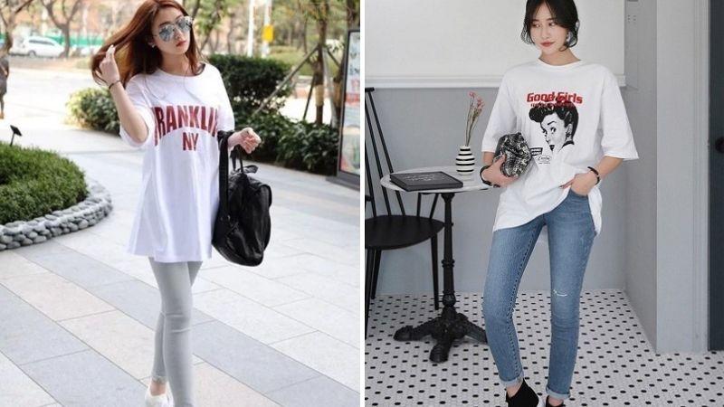 11+ cách mix & match áo thun form rộng cho cô nàng cá tính, mang đến phong cách thời trang cực chất và ấn tượng.