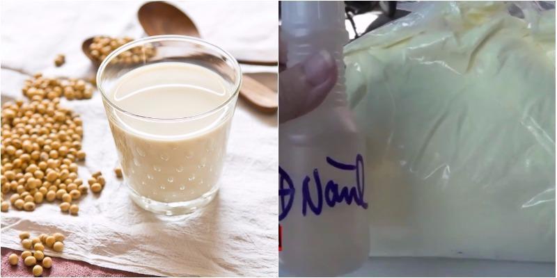 Cách nhận diện sữa đậu nành nguyên chất và sữa chứa hóa chất độc hại
