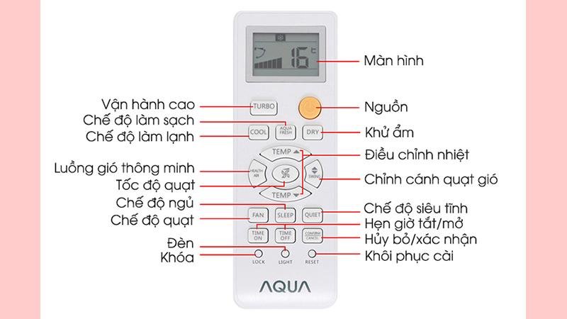 Hướng dẫn cài đặt hẹn giờ tắt cho máy lạnh Aqua