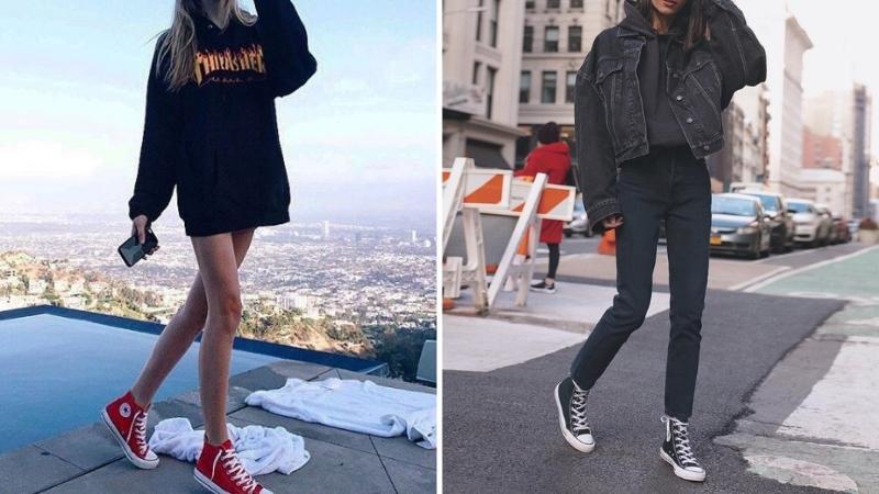 Khám phá 15 cách phối đồ với giày converse cổ cao nữ, giúp bạn tỏa sáng và thu hút mọi ánh nhìn.