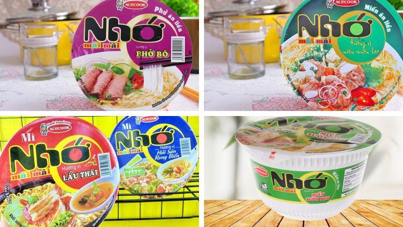 Mì Nhớ Mãi Mãi sở hữu những hương vị nào và mức giá hiện tại là bao nhiêu?