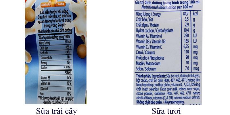 Liệu sữa trái cây có thể thay thế sữa tươi trong khẩu phần dinh dưỡng của trẻ không?