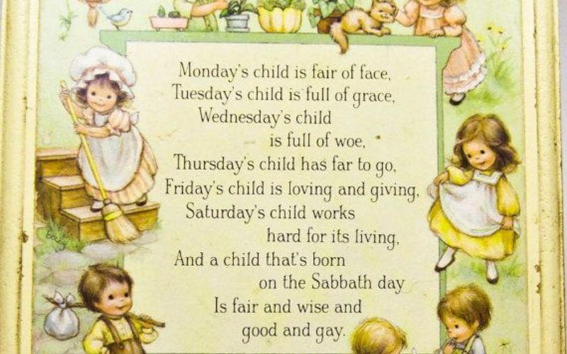 Khám phá tính cách trẻ qua 7 ngày trong tuần với bài hát 'Monday’s child'