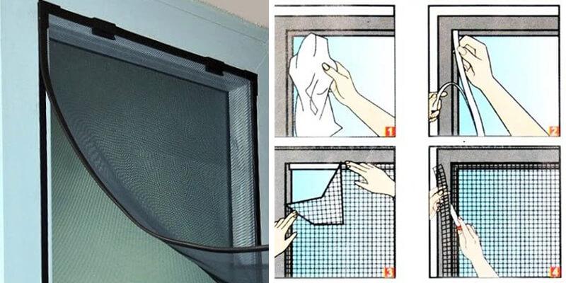 Hướng dẫn tự làm cửa lưới chống muỗi tại nhà đơn giản