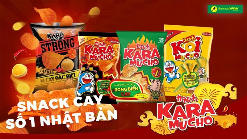 Khám phá món snack cay đình đám Karamucho Nhật Bản, một trong những sản phẩm snack hàng đầu mà các tín đồ ẩm thực không thể bỏ qua. Sự kết hợp giữa vị cay nồng nàn và độ giòn tuyệt vời khiến món ăn này trở thành lựa chọn yêu thích của nhiều người.