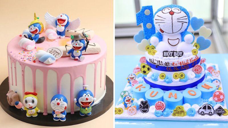 Hơn 50 mẫu bánh sinh nhật Doremon ngộ nghĩnh, dễ thương và đầy màu sắc