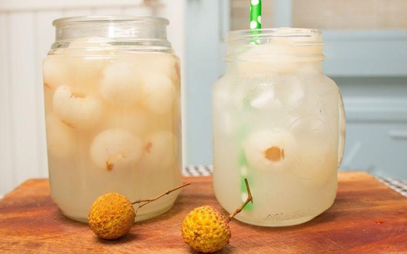 Hướng dẫn làm vải ngâm đường phèn, vải ngâm giòn tuyệt vời tại nhà