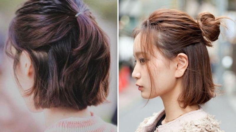 10 kiểu tóc ngắn kết hợp mấn duyên dáng cho cô dâu mặc áo dài, tôn lên vẻ đẹp thanh thoát và hiện đại.