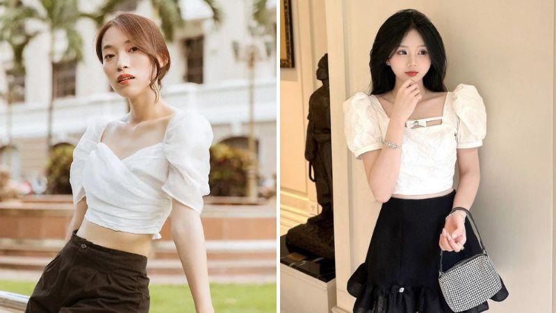 Khám phá 7 mẫu áo croptop tay phồng xinh xắn dành cho phái đẹp