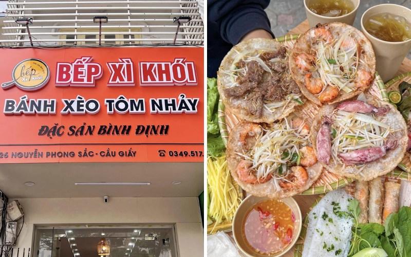 Khám phá hương vị bánh xèo tôm nhảy Bình Định ngay giữa lòng thủ đô Hà Nội